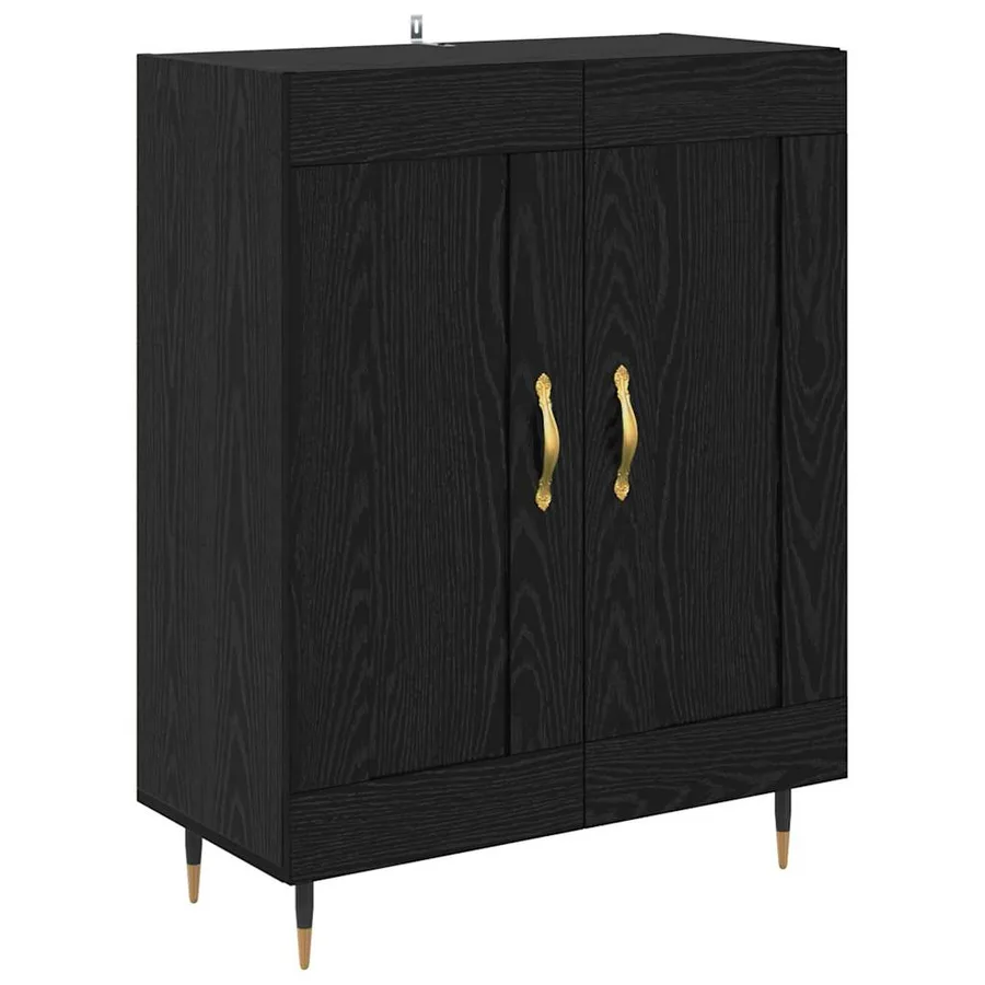 Haut Armoire Chêne noir 69,5 x 34 x 180 cm Bois d'ingénierie - 6