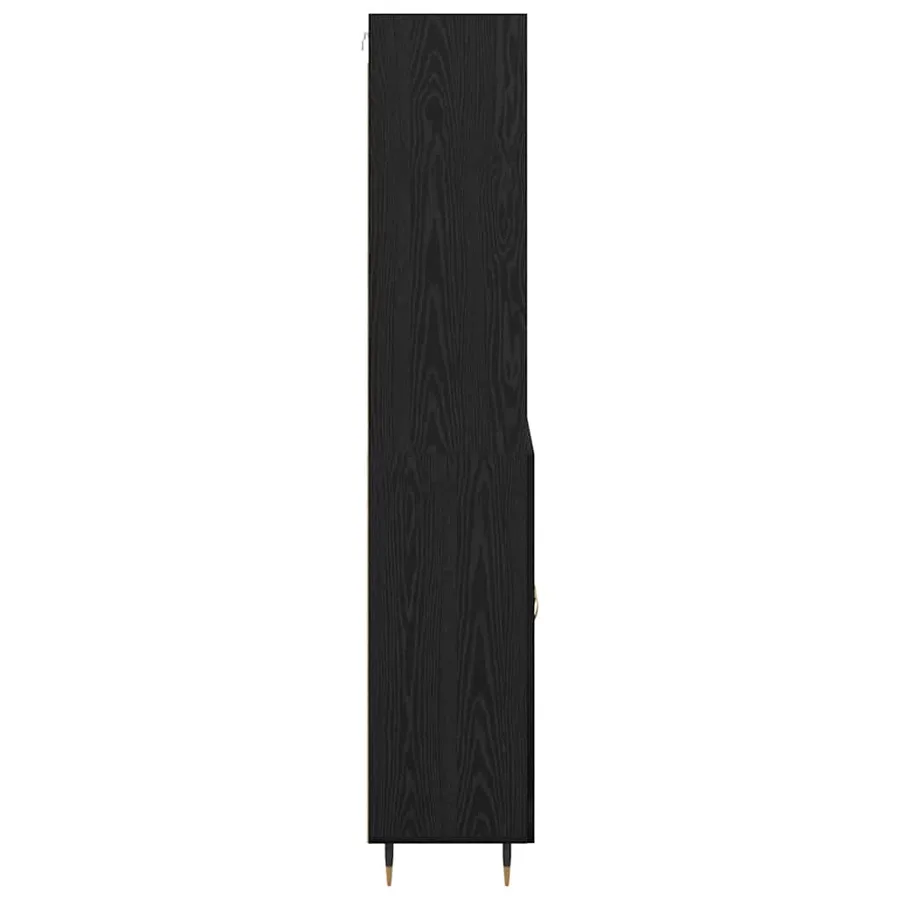 Haut Armoire Chêne noir 69,5 x 34 x 180 cm Bois d'ingénierie - 9