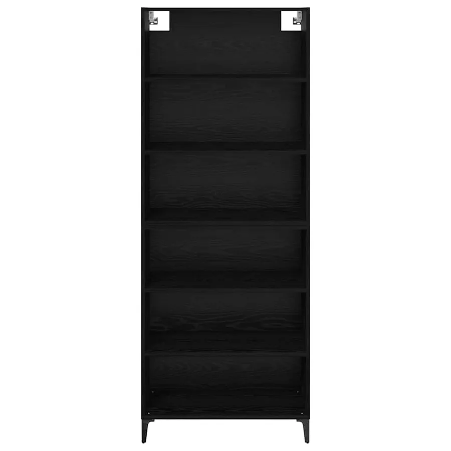 Haut Armoire Chêne noir 69,5 x 34 x 180 cm Bois d'ingénierie - 7