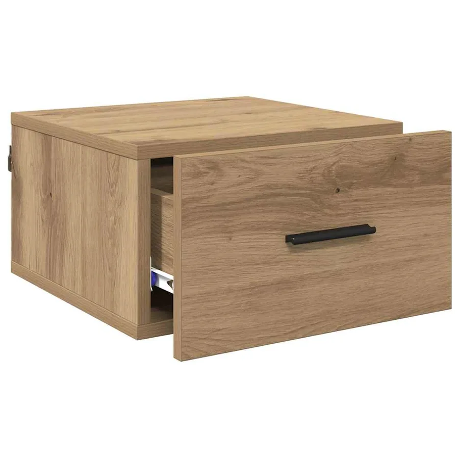 Cabinet de chevet 2 pc chêne artisanal 35 x 35 x 20 cm - 5