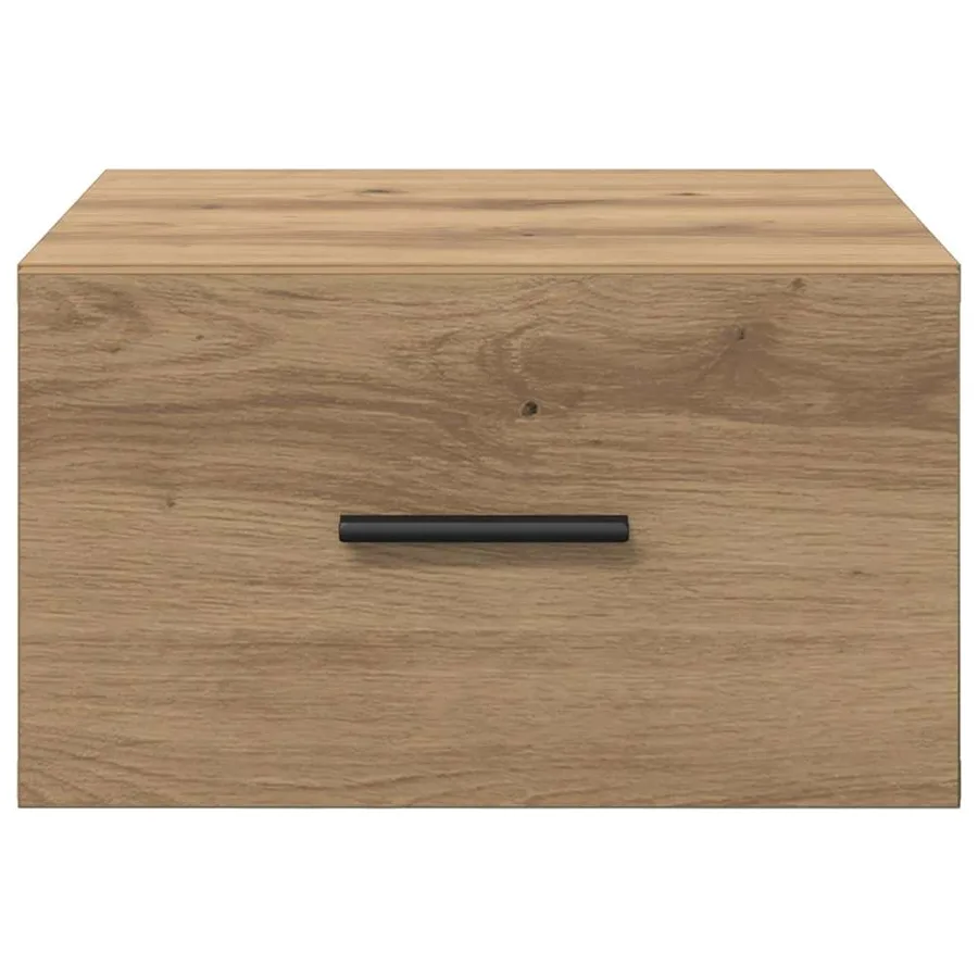 Cabinet de chevet 2 pc chêne artisanal 35 x 35 x 20 cm - 7