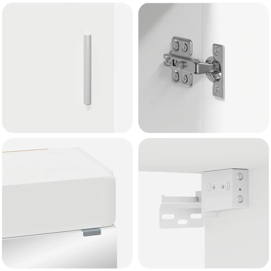 Ensemble de mobilier de salle de bain TULUM 3 pcs Blanc - 4
