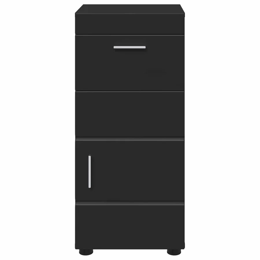 Ensemble d'armoire de salle de bain avec tiroir TULUM Noir - 6