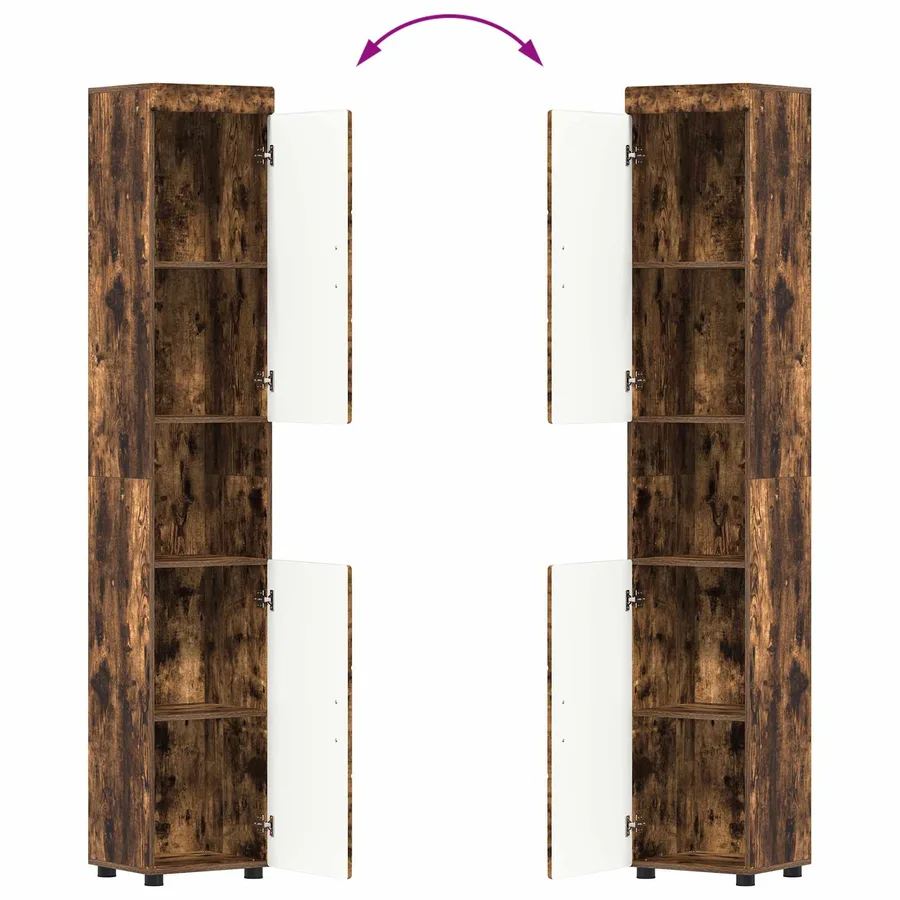 Ensemble d'armoire de salle de bain TULUM Chêne fumé - 13
