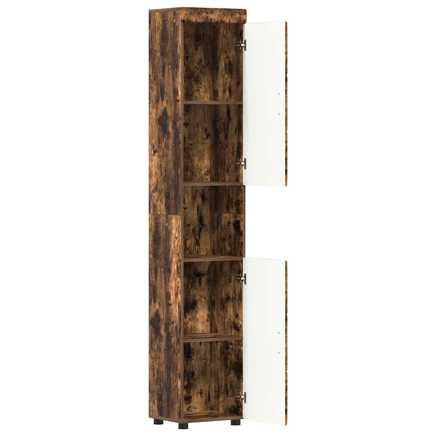 Ensemble d'armoire de salle de bain TULUM Chêne fumé - 5