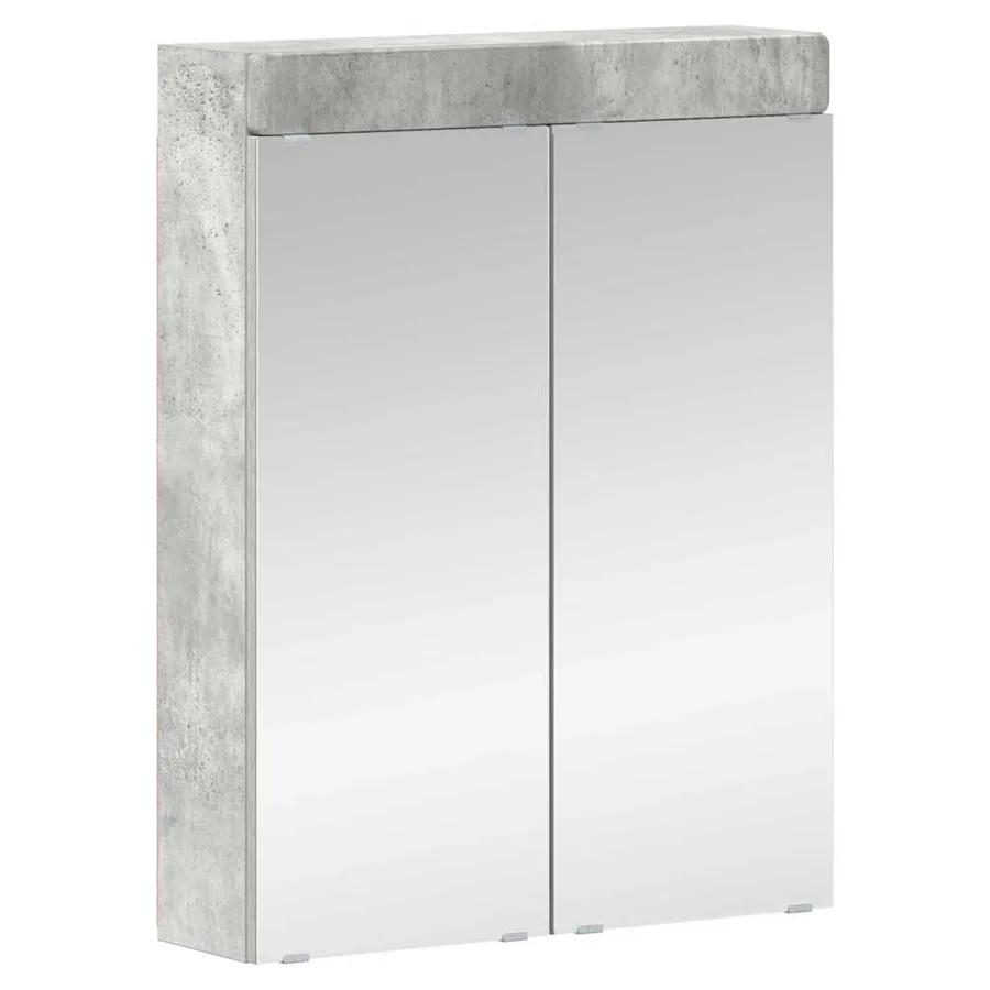 Ensemble de mobilier de salle de bain TULUM 4 pcs Gris béton - 3