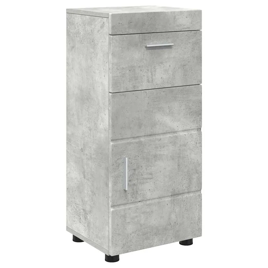 Ensemble de mobilier de salle de bain TULUM 4 pcs Gris béton - 5