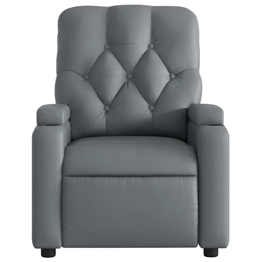 Fauteuil inclinable Gris Similicuir - 6