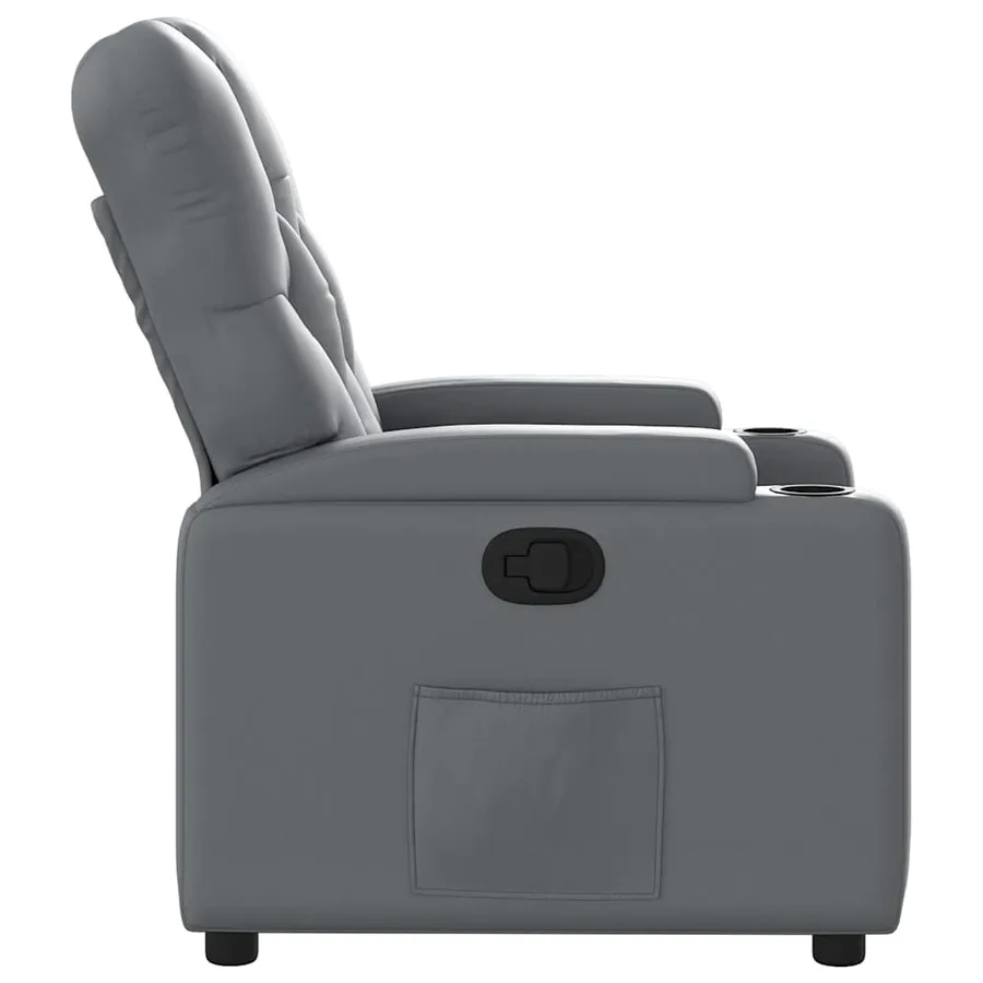 Fauteuil inclinable Gris Similicuir - 7