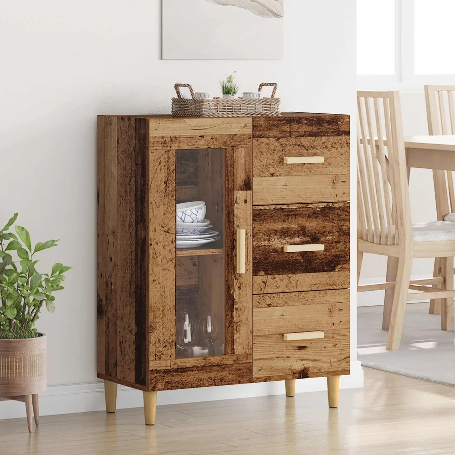 Buffet Bois Ancien 69,5 x 34 x 90 cm Bois d'ingénierie