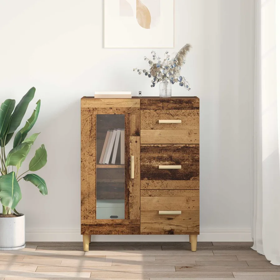 Buffet Bois Ancien 69,5 x 34 x 90 cm Bois d'ingénierie - 4
