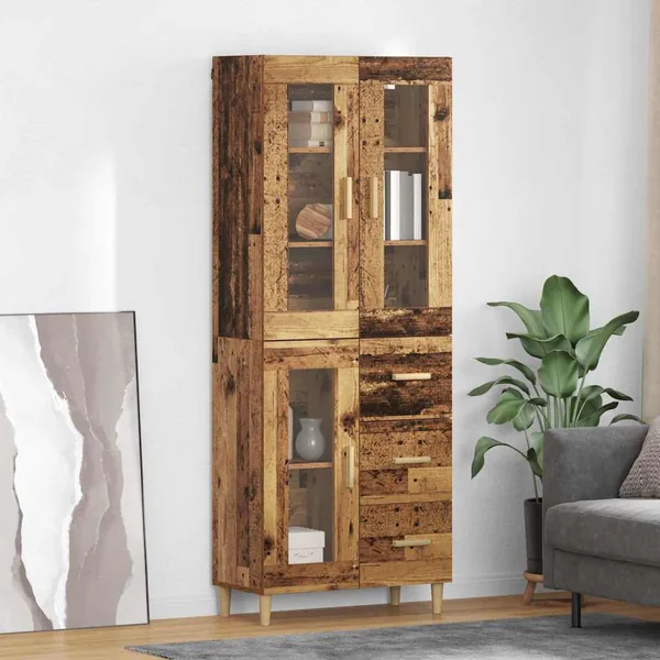 Haut Armoire Bois Ancien 69,5 x 34 x 180 cm Bois d'ingénierie