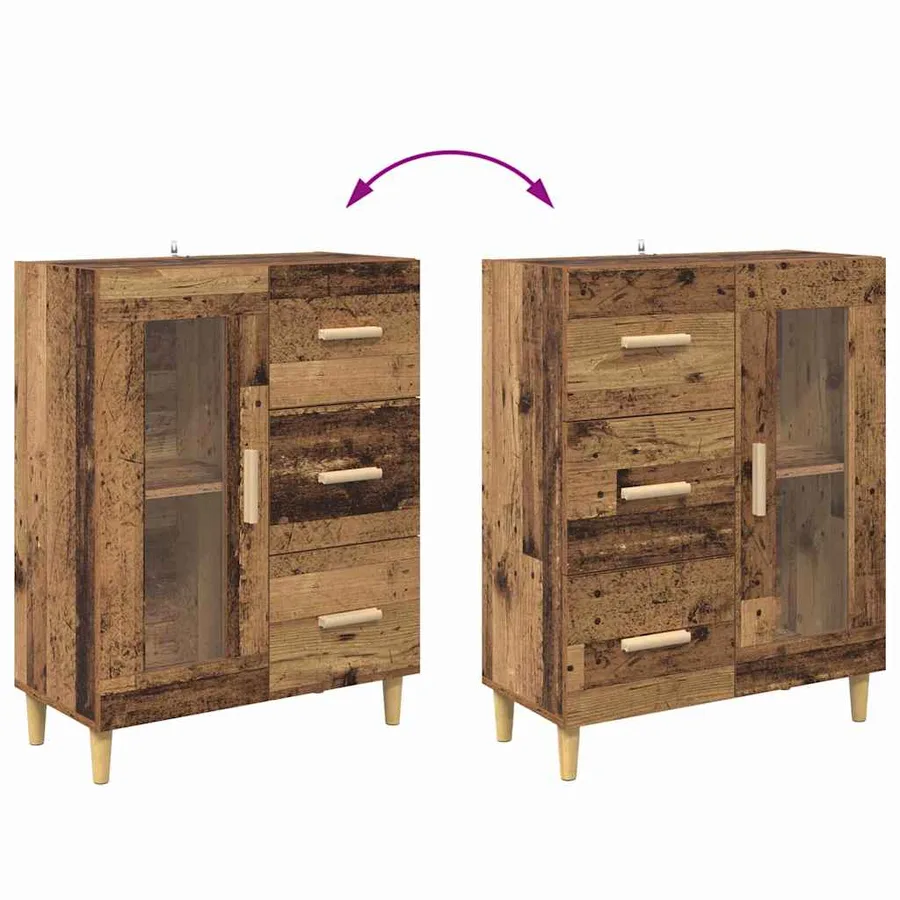 Haut Armoire Bois Ancien 69,5 x 34 x 180 cm Bois d'ingénierie - 13