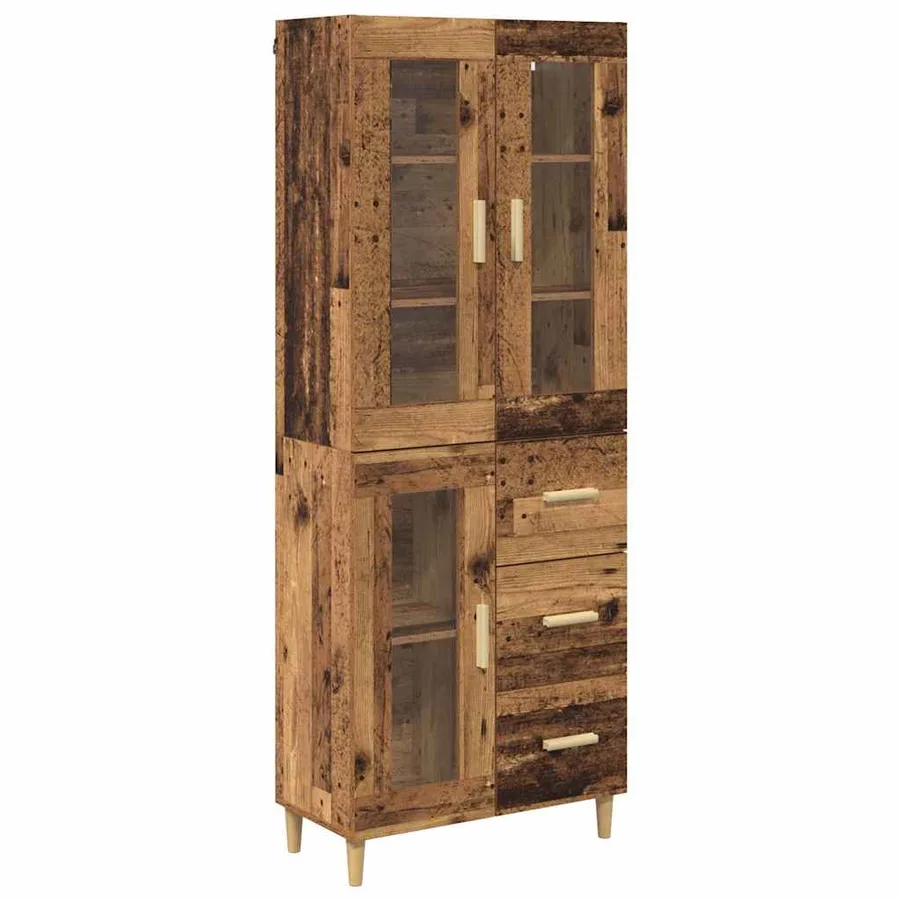 Haut Armoire Bois Ancien 69,5 x 34 x 180 cm Bois d'ingénierie - 2