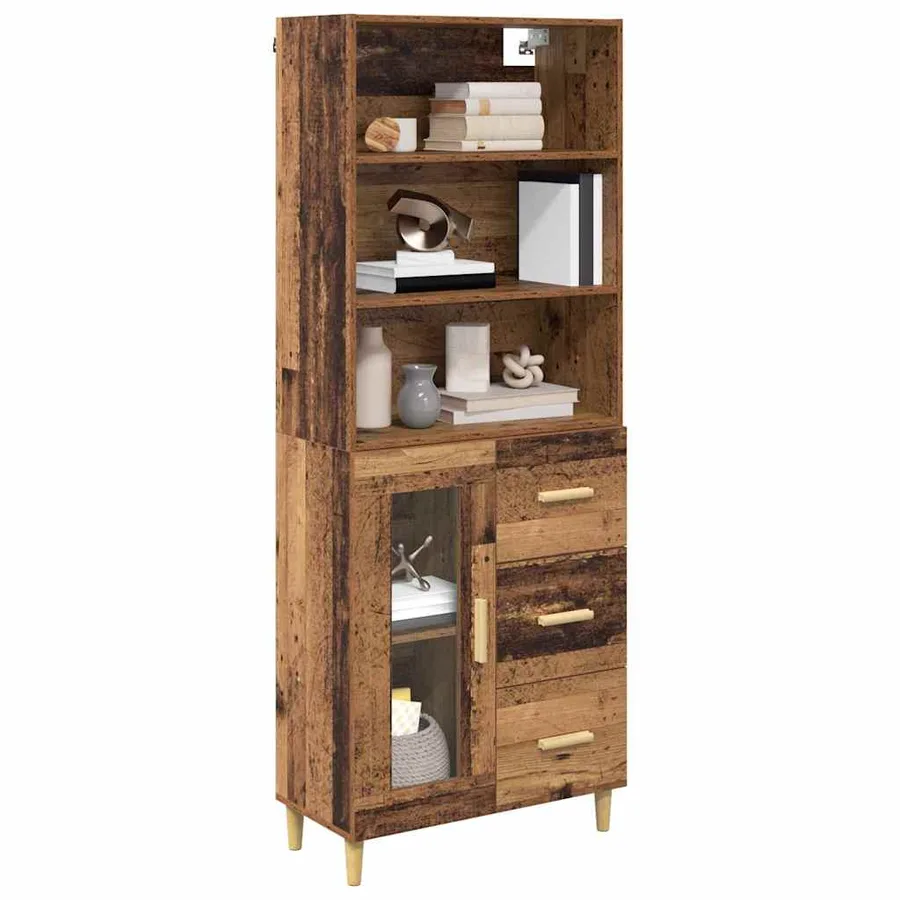 Haut Armoire Bois Ancien 69,5 x 34 x 180 cm Bois d'ingénierie - 3