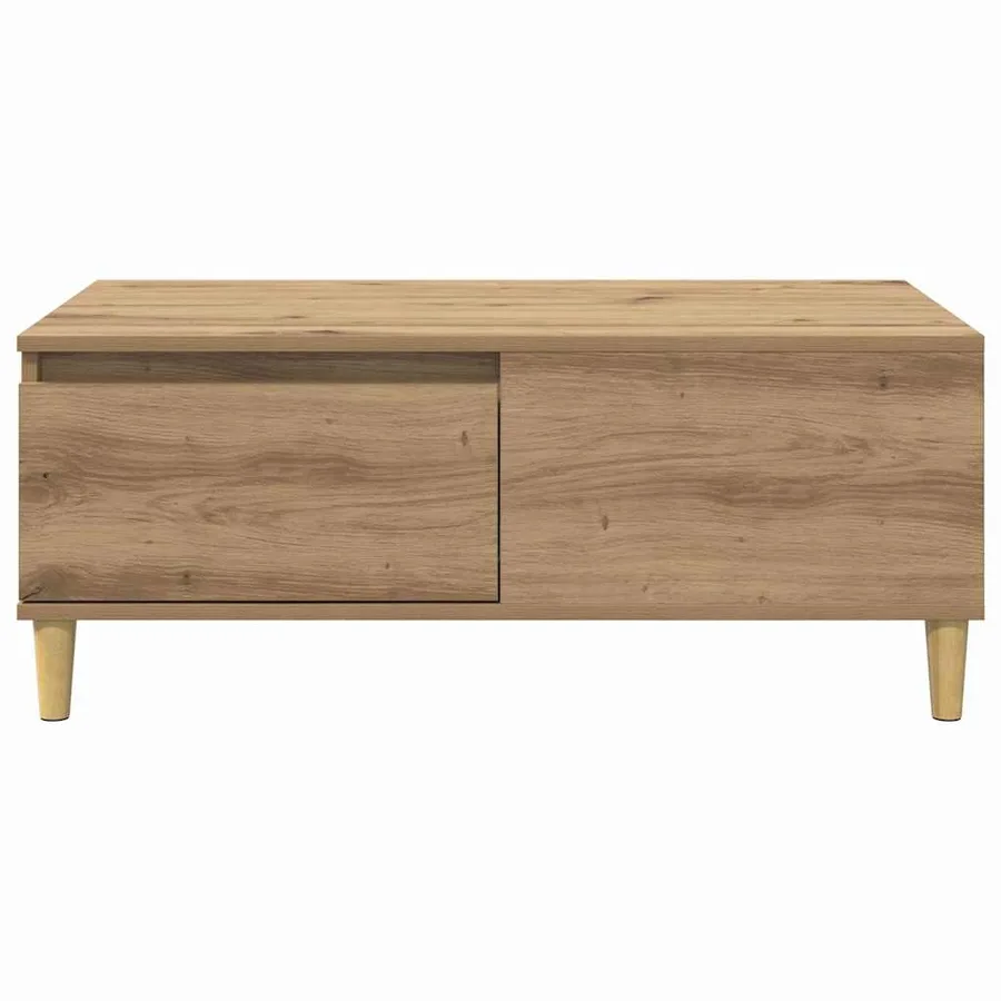 Table basse Chêne artisanal 90 x 50 x 35 cm Bois d'ingénierie - 6