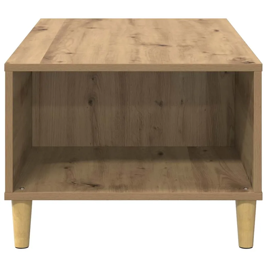Table basse Chêne artisanal 90 x 50 x 35 cm Bois d'ingénierie - 7