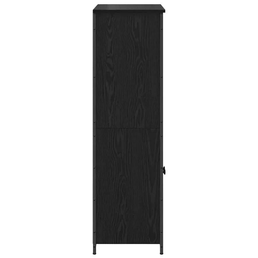 Haut Armoire Chêne noir 62 x 36 x 121,5 cm Bois d'ingénierie - 7