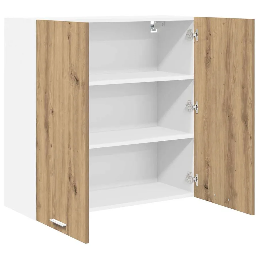 Armoire suspendue avec stockage Chêne artisanal 80 x 31 x 80 cm - 5