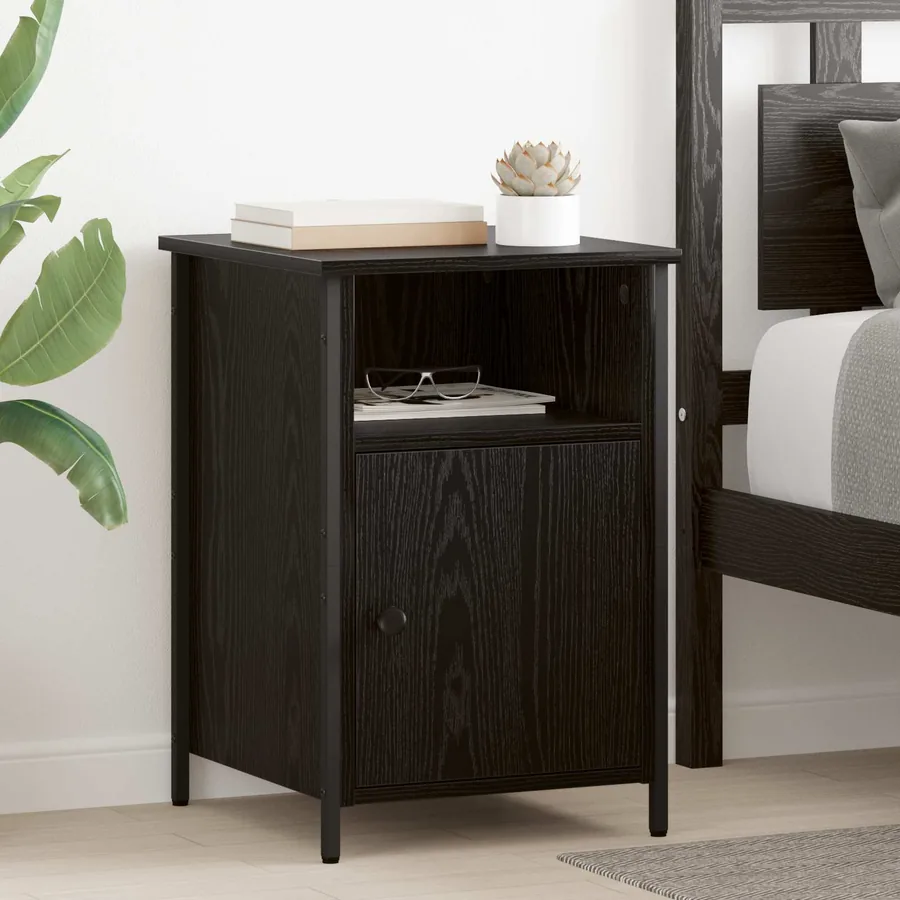 Cabinet de chevet 2 pcs Chêne noir 40 x 42 x 60 cm