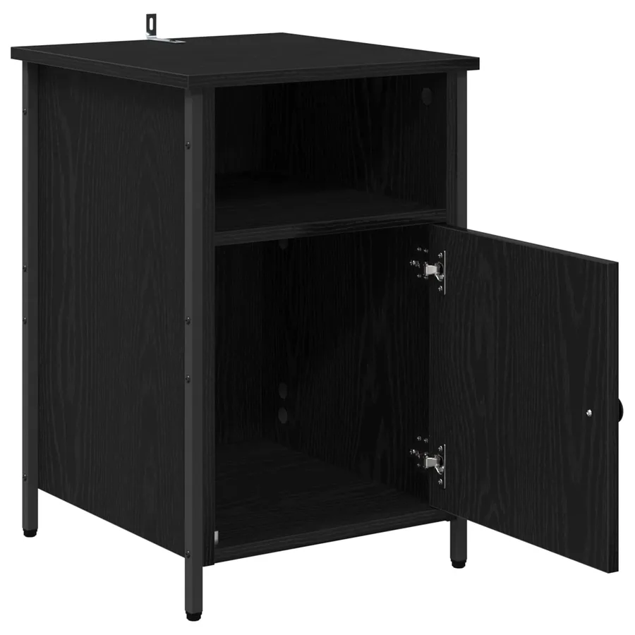 Cabinet de chevet 2 pcs Chêne noir 40 x 42 x 60 cm - 5