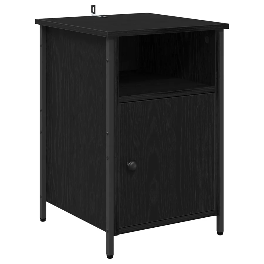 Cabinet de chevet 2 pcs Chêne noir 40 x 42 x 60 cm - 6