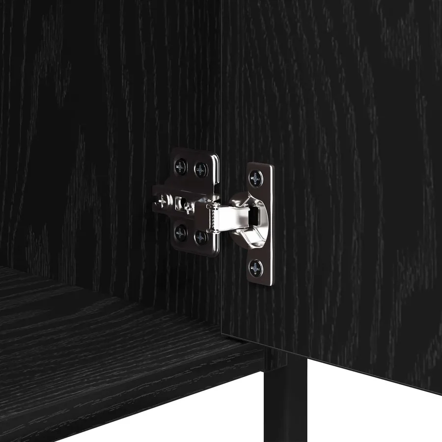 Cabinet de chevet 2 pcs Chêne noir 40 x 42 x 60 cm - 8