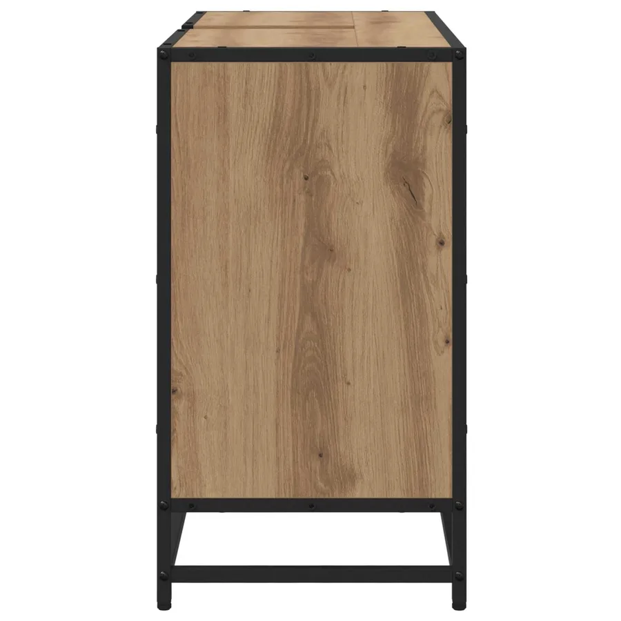 Cabinet de salle de bain Chêne artisanal 80 x 33 x 60 cm - 7
