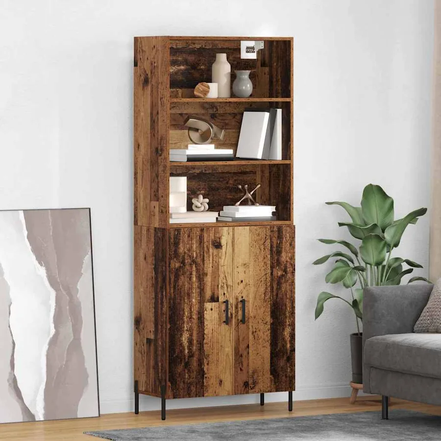 Haut Armoire Bois Ancien 69,5 x 32,5 x 180 cm Bois d'ingénierie