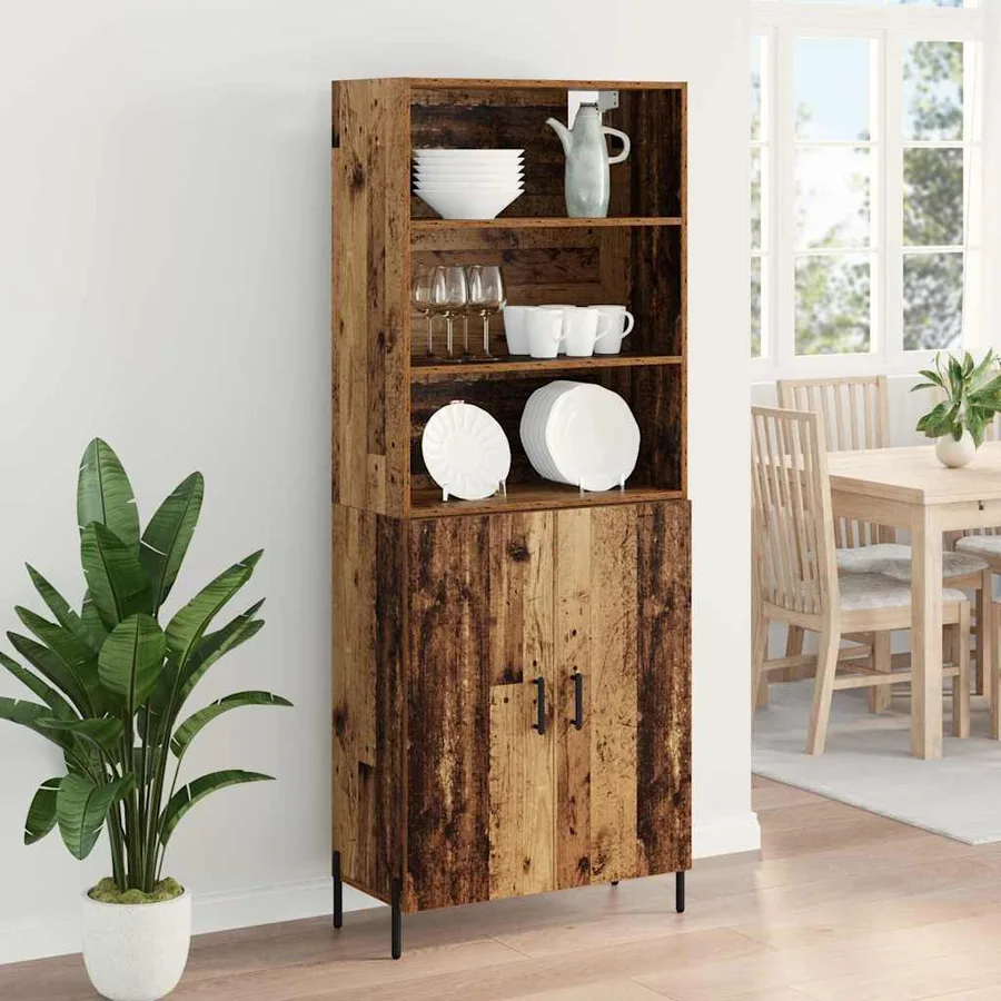 Haut Armoire Bois Ancien 69,5 x 32,5 x 180 cm Bois d'ingénierie - 4