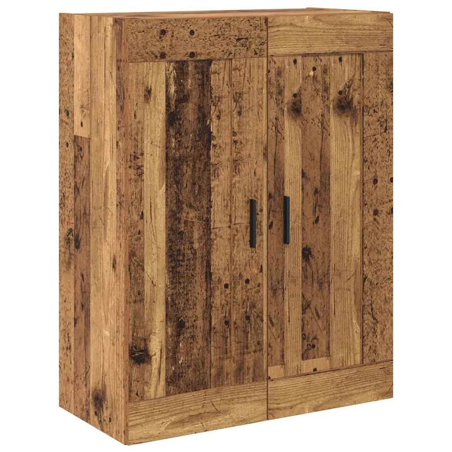 Haut Armoire 2 pcs Bois Ancien Bois d'ingénierie - 7