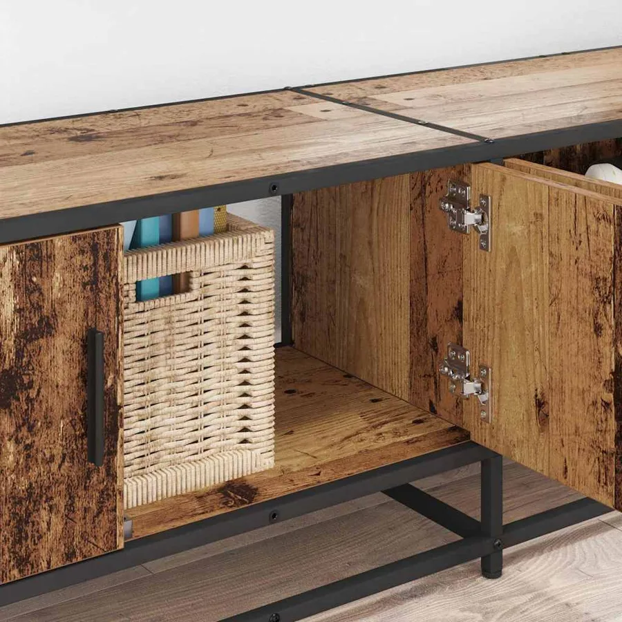 Unites TV 240 x 35 x 41 cm Bois Ancien Bois d'ingénierie - 4