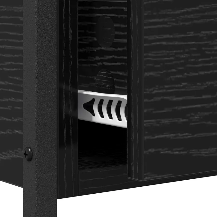 Table console Chêne noir 100 x 39 x 78,5 cm Bois d'ingénierie - 11