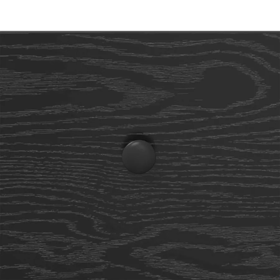 Table console Chêne noir 100 x 39 x 78,5 cm Bois d'ingénierie - 8