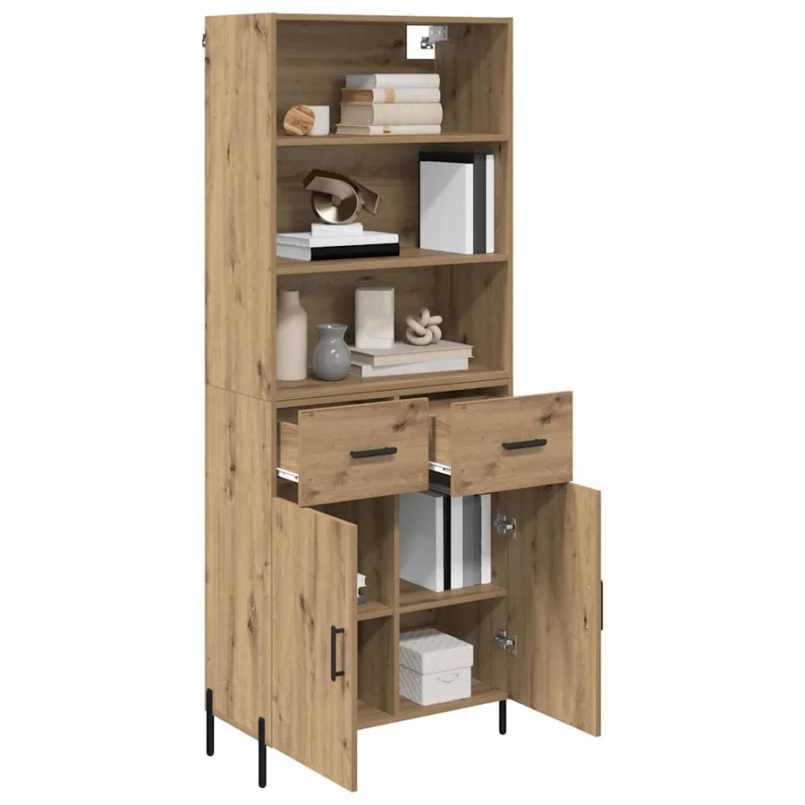 Haut Armoire Chêne artisanal 69,5 x 32,5 x 180 cm - 3