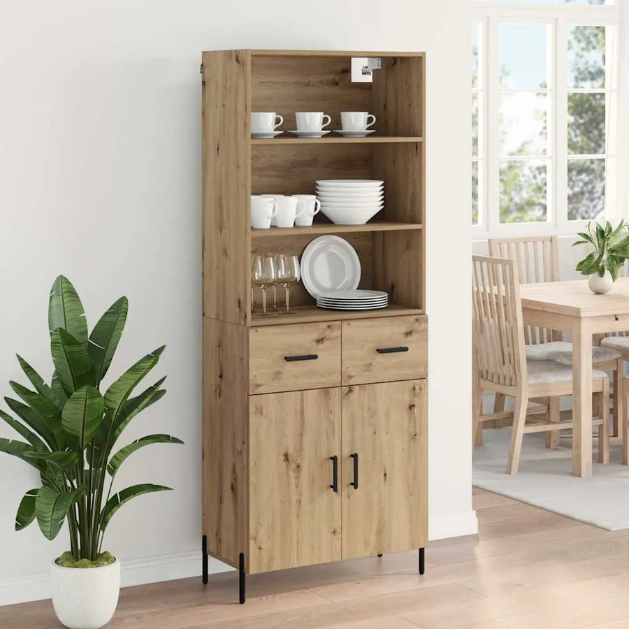 Haut Armoire Chêne artisanal 69,5 x 32,5 x 180 cm - 4