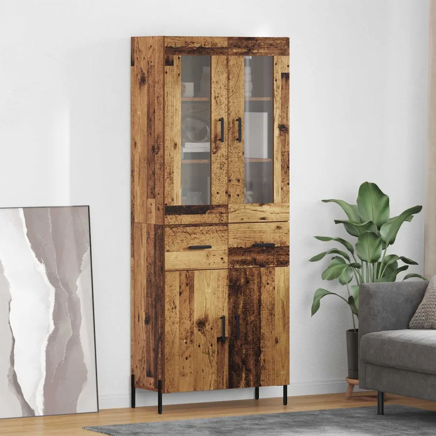 Haut Armoire Bois Ancien 69,5 x 34 x 180 cm Bois d'ingénierie