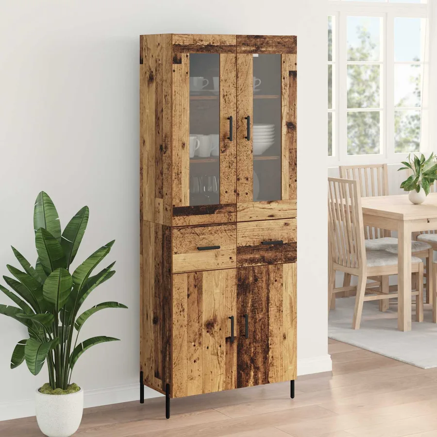 Haut Armoire Bois Ancien 69,5 x 34 x 180 cm Bois d'ingénierie - 4