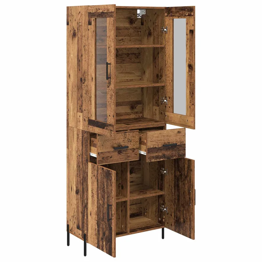Haut Armoire Bois Ancien 69,5 x 34 x 180 cm Bois d'ingénierie - 5