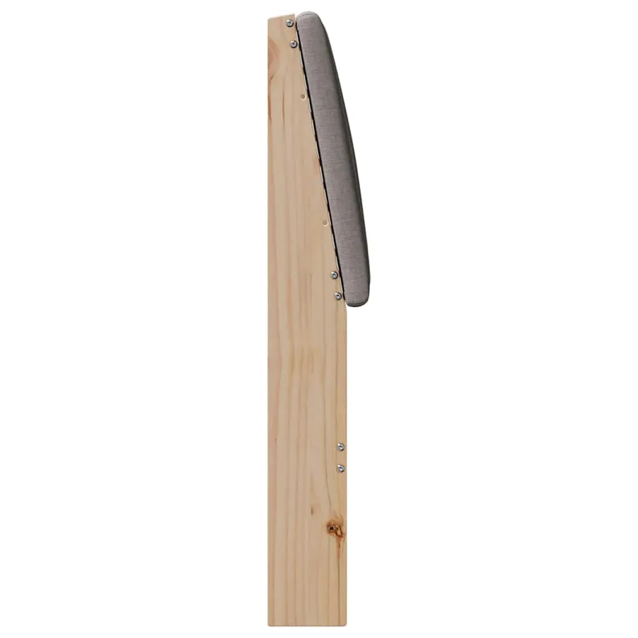 Tête de lit capitonnée Taupe 160 cm Pin massif - 5