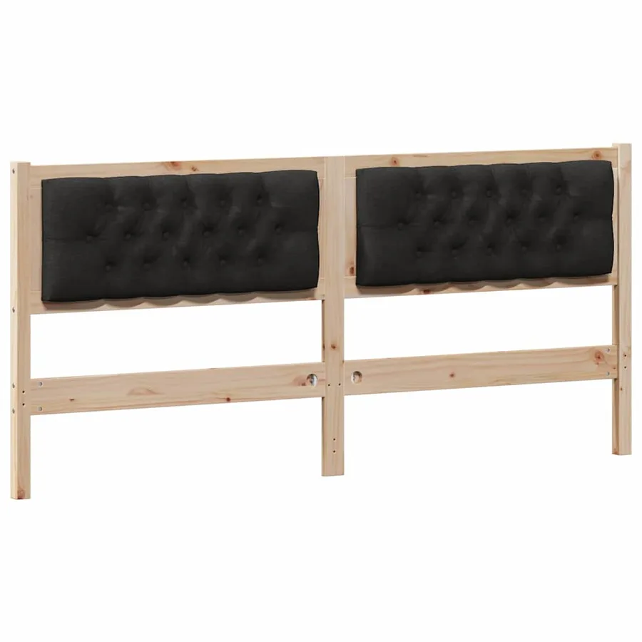 Tête de lit Autre Marron et noir 180 cm Bois massif en pin - 2