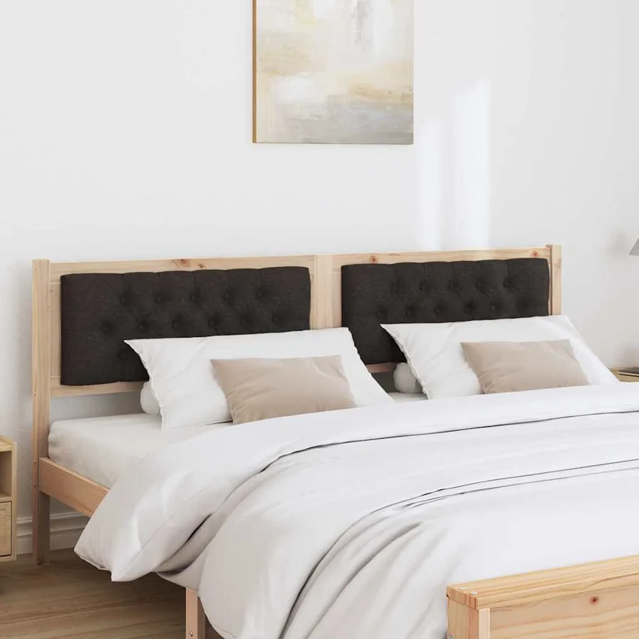 Tête de lit Autre Marron et noir 180 cm Bois massif en pin - 3
