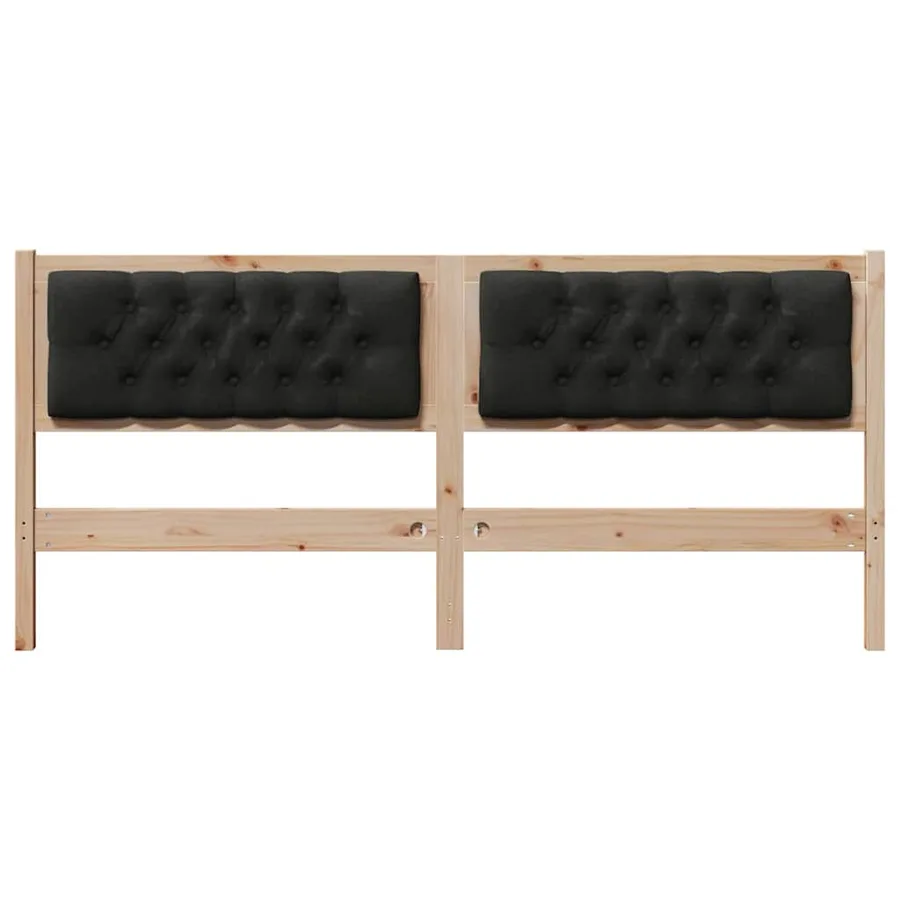 Tête de lit Autre Marron et noir 180 cm Bois massif en pin - 4