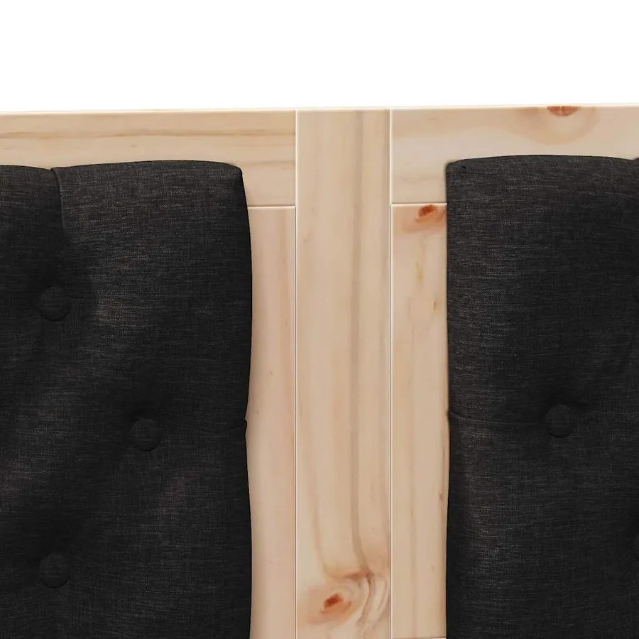 Tête de lit Autre Marron et noir 180 cm Bois massif en pin - 7