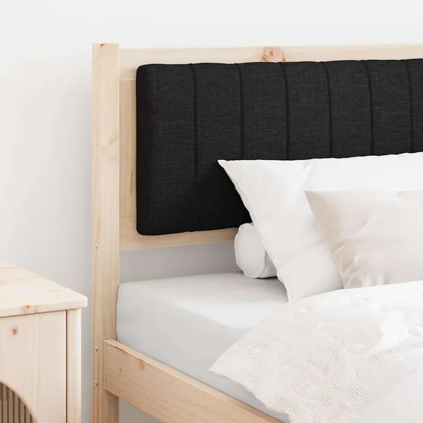 Tête de lit capitonnée Marron 100 cm Pin massif