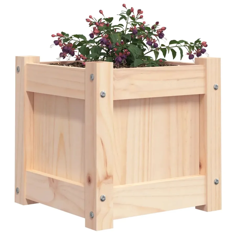 Jardinières 2 pcs bois de pin massif - 4