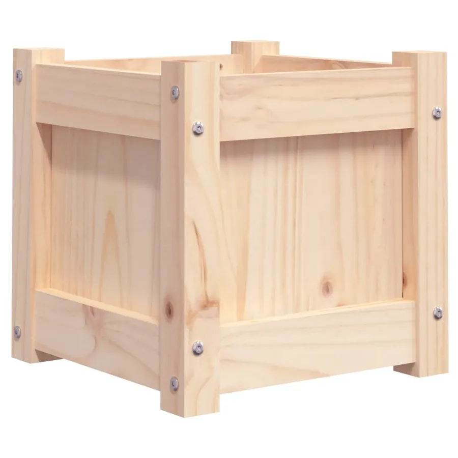 Jardinières 2 pcs bois de pin massif - 5