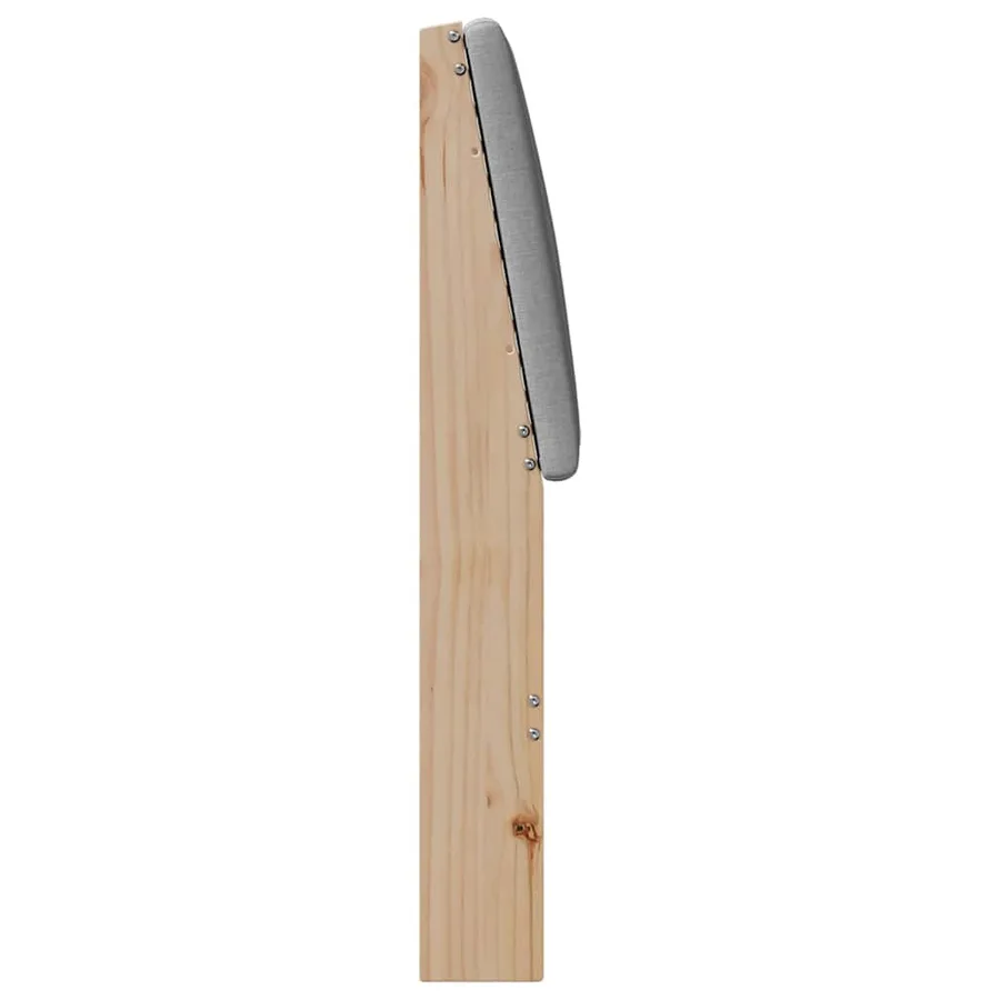 Tête de lit capitonnée Gris clair 180 cm Pin massif - 5