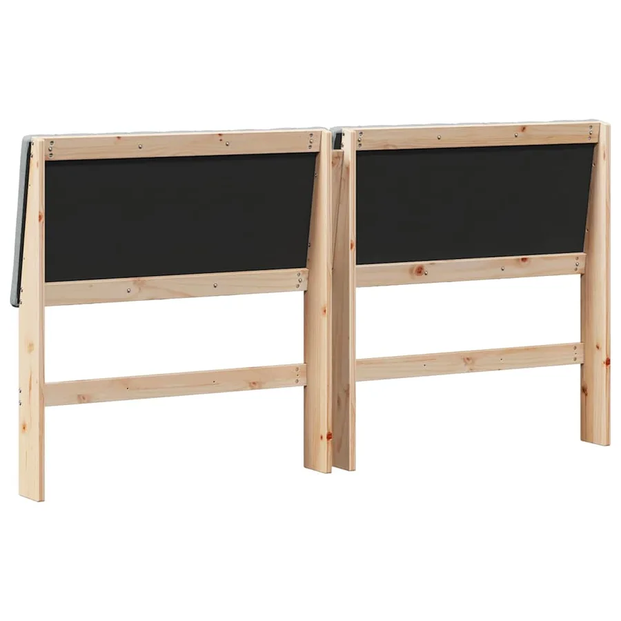 Tête de lit capitonnée Gris clair 180 cm Pin massif - 6