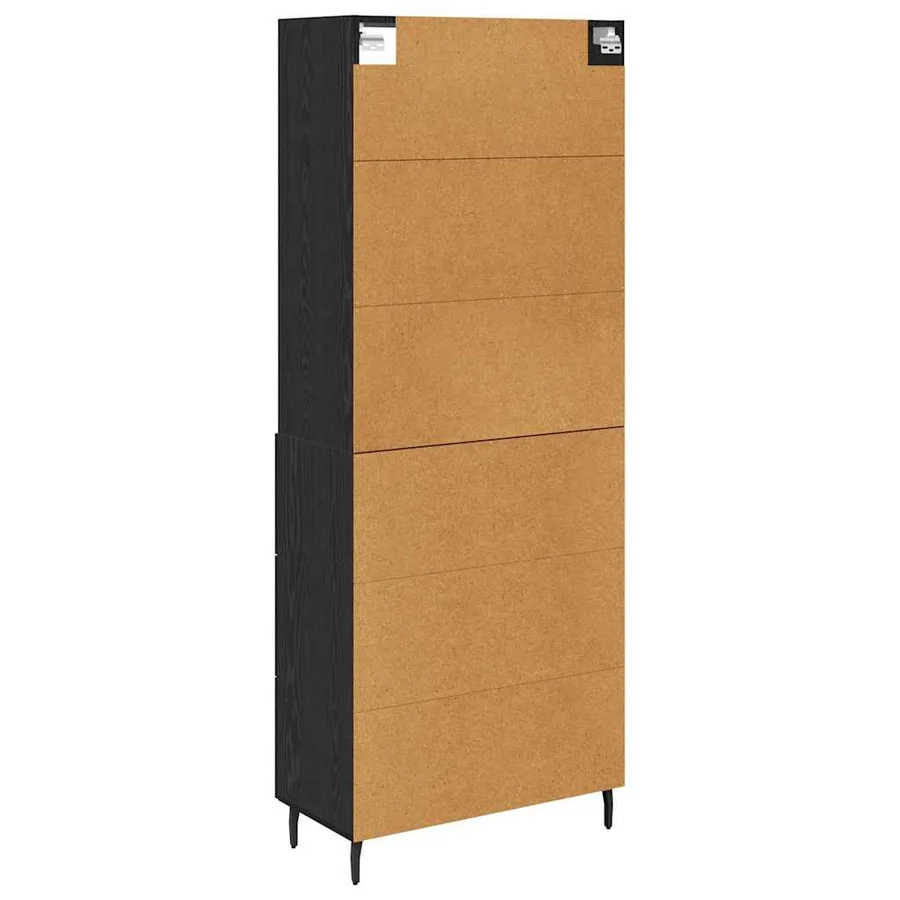 Haut Armoire avec tiroir Chêne noir 69,5 x 34 x 180 cm - 8